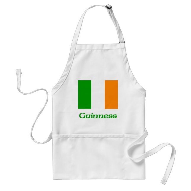 Guinness Irish Flag Adult Apron (Front)