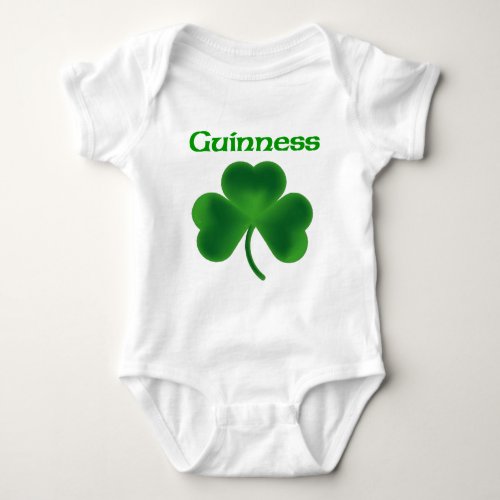 Guinness Shamrock Baby Bodysuit
