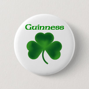 Guinness Shamrock Pinback Button