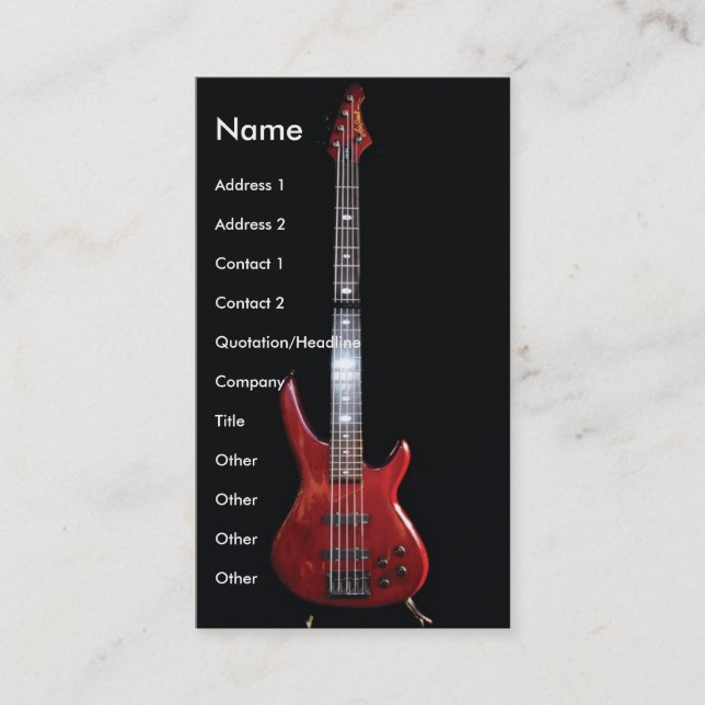 guitar3 business card (Front)