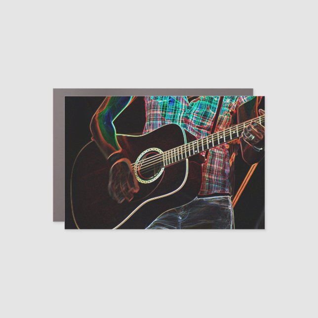 Guitar 1 cma car magnet (Front)