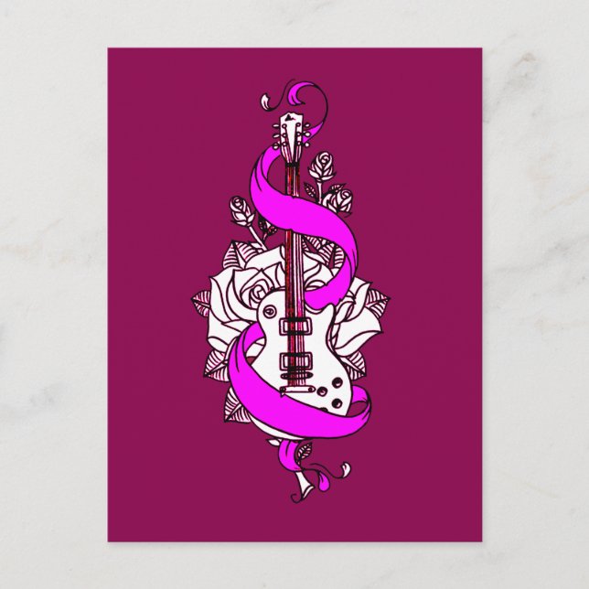 Guitar 2 postcard (Front)