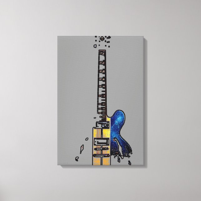 Guitar 4 16x24 (40x60cm) waccna canvas print (Front)