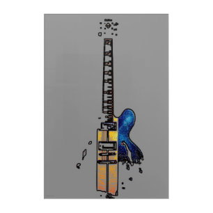 Guitar 4 20x30 (50x75cm) waacna acrylic print