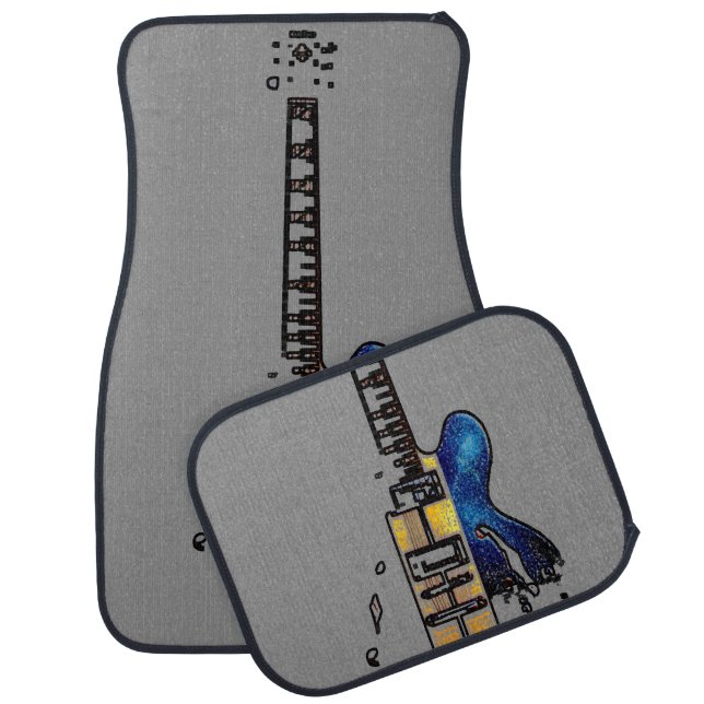 Guitar 4 cfmcna car floor mat (Set)