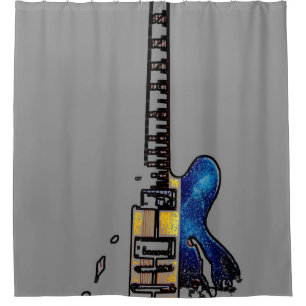 Guitar 4 sccnm shower curtain