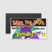 Guitar 50th Birthday Party Save the date Magnetic2 (Front/Back)