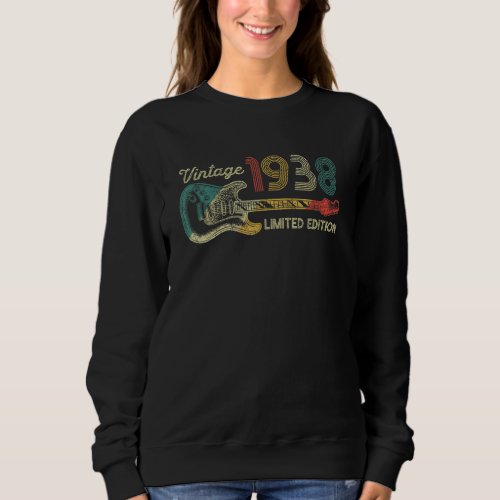 Guitar 84 Year Old Vintage 1938 Sweatshirt