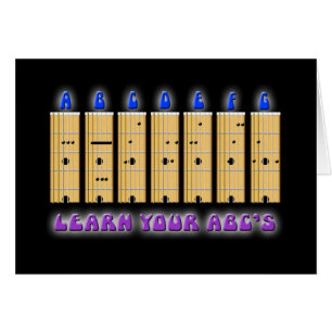Guitar ABC's Card