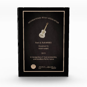 Guitar Acrylic Award