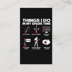 Guitar addicted Guitarist Music Lover Musician Business Card