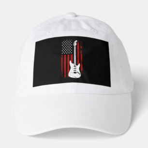 Guitar American US Flag Music Player Electric Guit Hat