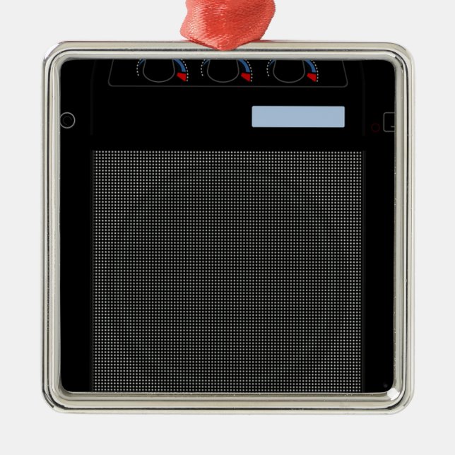 Guitar Amp Metal Ornament (Front)