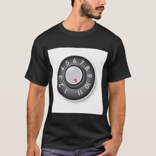 Guitar Amp Volume Knob Goes To Eleven 11 Heavy Met T_Shirt