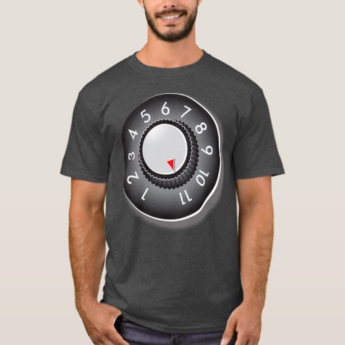 Guitar Amp Volume Knob Goes To Eleven 11 Heavy Met T_Shirt