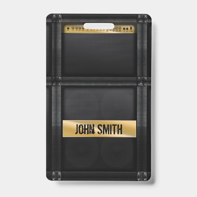 Guitar amp with custom name  badge (Front)