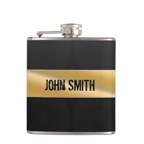 Guitar amp with custom name flask