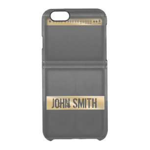 Guitar amp with custom name clear iPhone 6/6S case