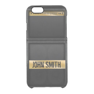 Guitar amp with custom name clear iPhone 6/6S case