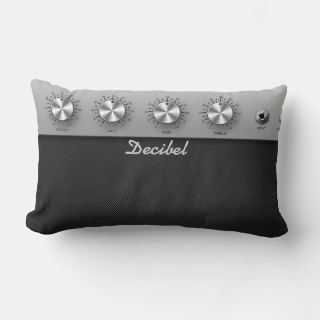 Guitar Amplifier Lumbar Pillow (Front)