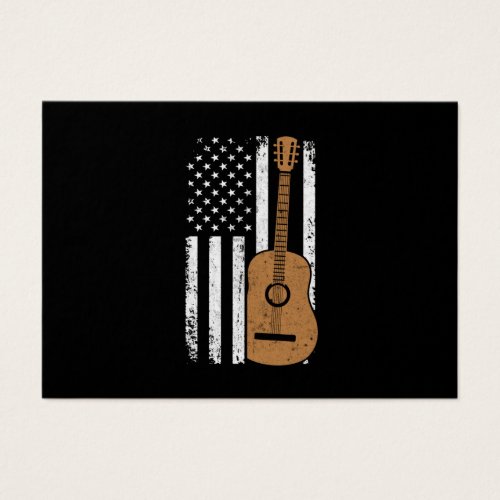 Guitar And American Flag