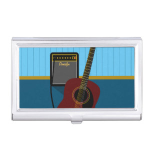 Guitar and Amp Business Card Case