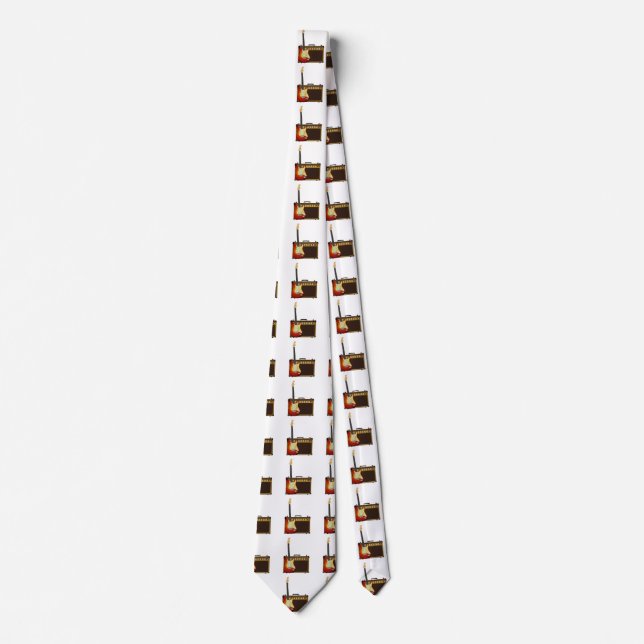 Guitar And Aplifier Neck Tie (Front)