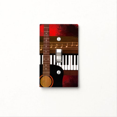 Guitar and Keyboard Light Switch Cover