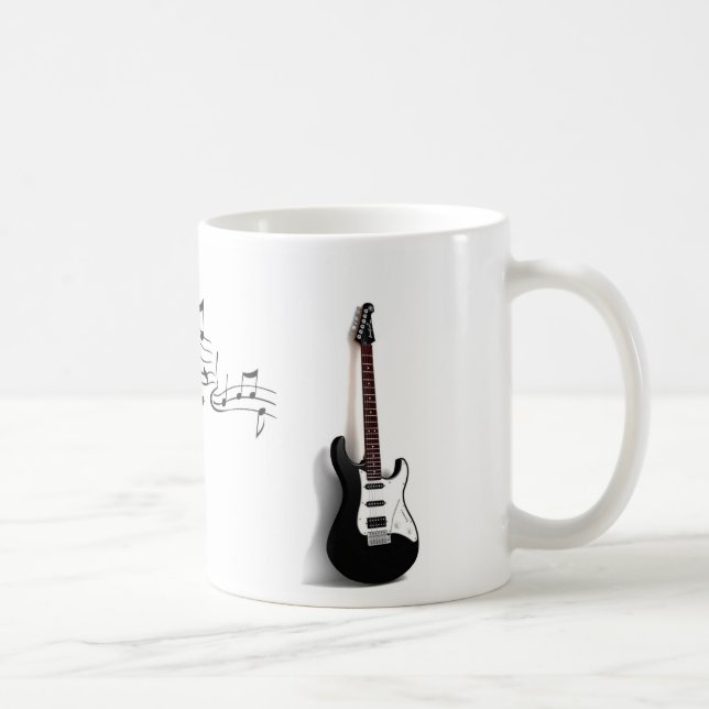 Guitar and Music Notes Mug (Right)