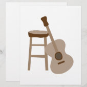 Guitar and Stool (Front/Back)