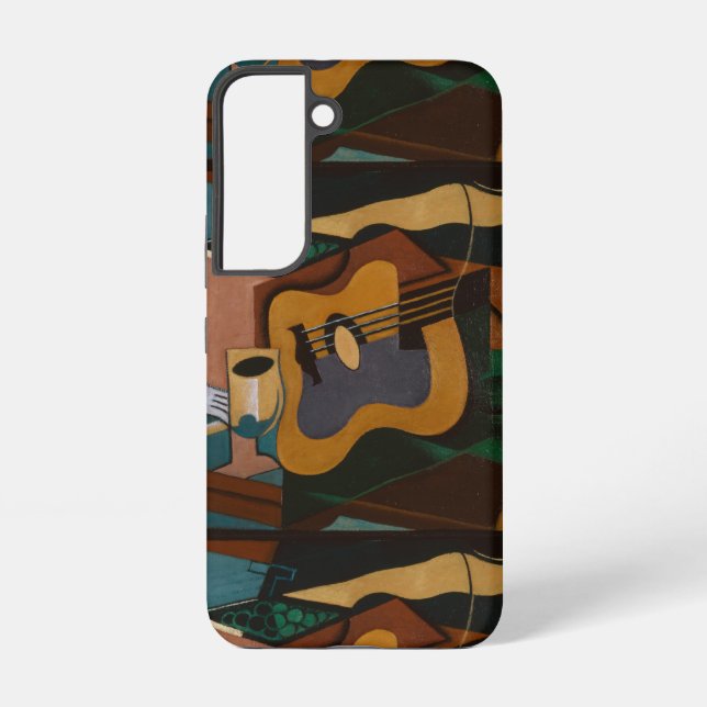 Guitar And Wine Abstract Painting Samsung Galaxy Case (Back)
