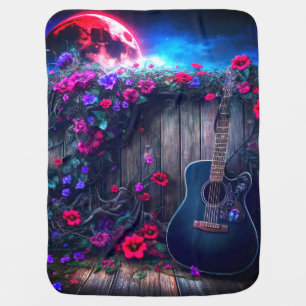 Guitar Art Baby Blanket