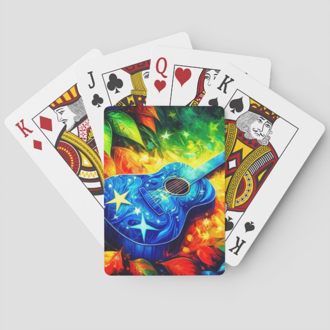 Guitar Art Poker Cards (Back)
