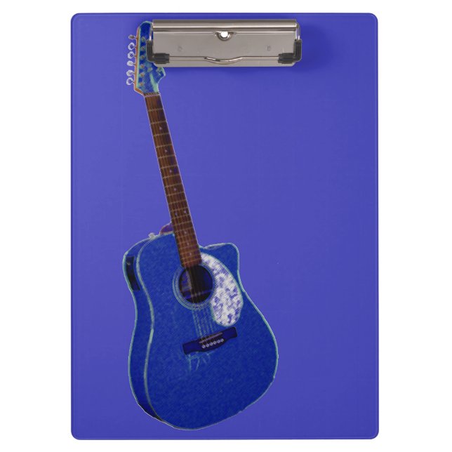 Guitar art print clipboard (Front)