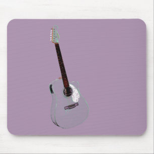 Guitar art print mouse pad