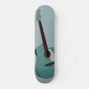 Guitar art print skateboard deck