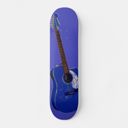 Guitar art print skateboard deck