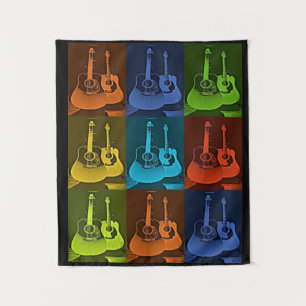 Guitar Art Tapestry
