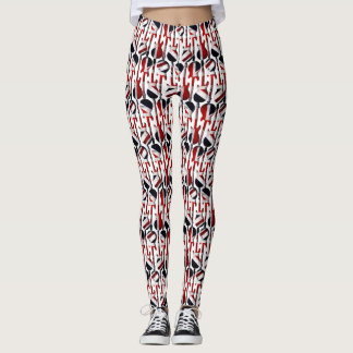Guitar Art - Union Jack British England UK Flag Leggings