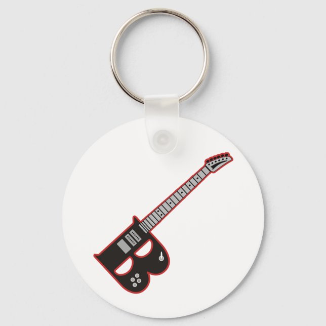 Guitar B Keychain (Front)