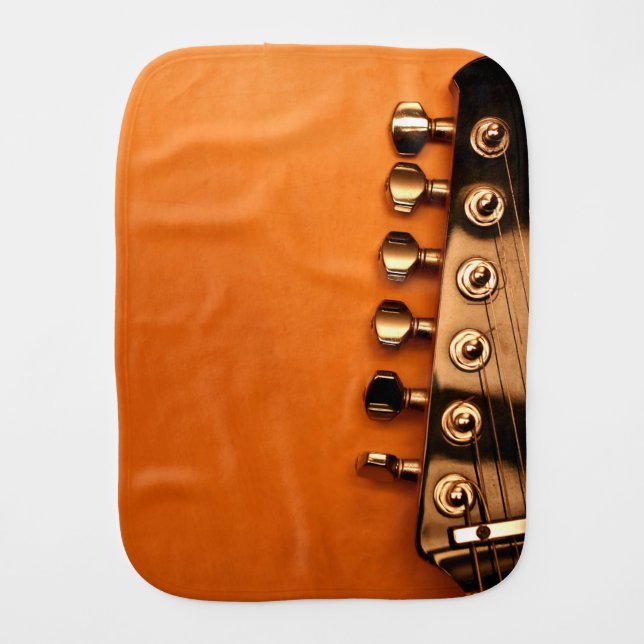 Guitar Baby Burp Cloth (Front)