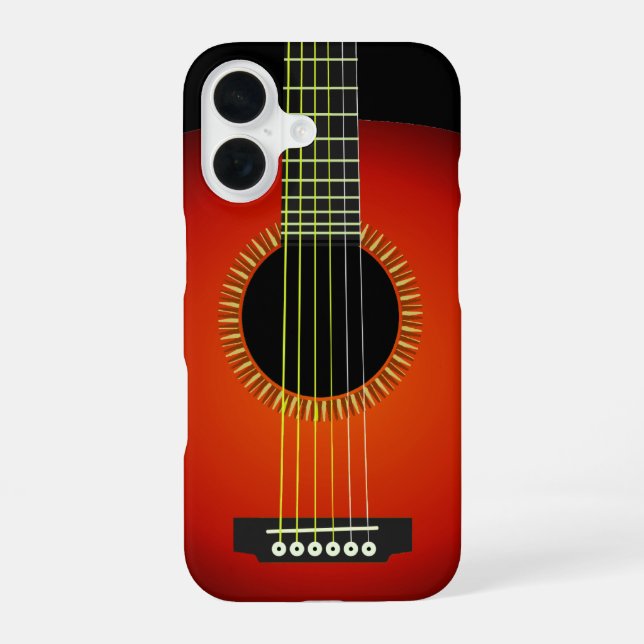   Guitar Background Texture Iphone Case (Back)