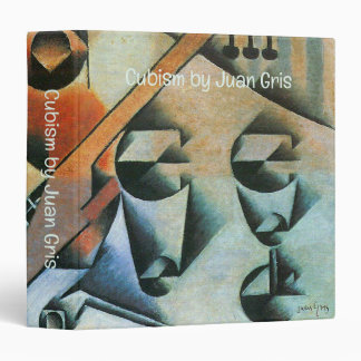 Guitar (Banjo) and Glasses, Juan Gris, Vintage Art 3 Ring Binder