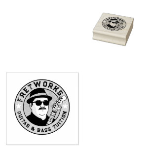 Guitar & Bass Tuition - Fret Works Rubber Stamp