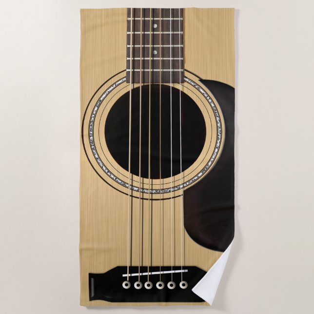 Guitar Beach Towel (Front)