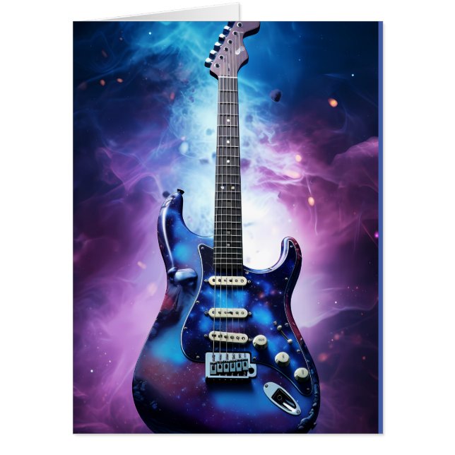 GUITAR BIRTHDAY BIGGEST BIG GREETING CARD (Front)