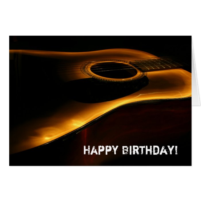 Guitar Birthday Card