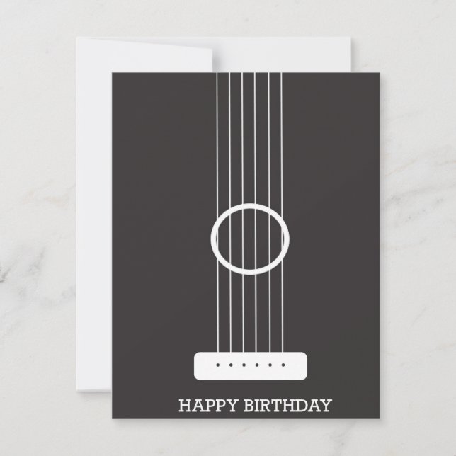 Guitar Birthday Card (Front)