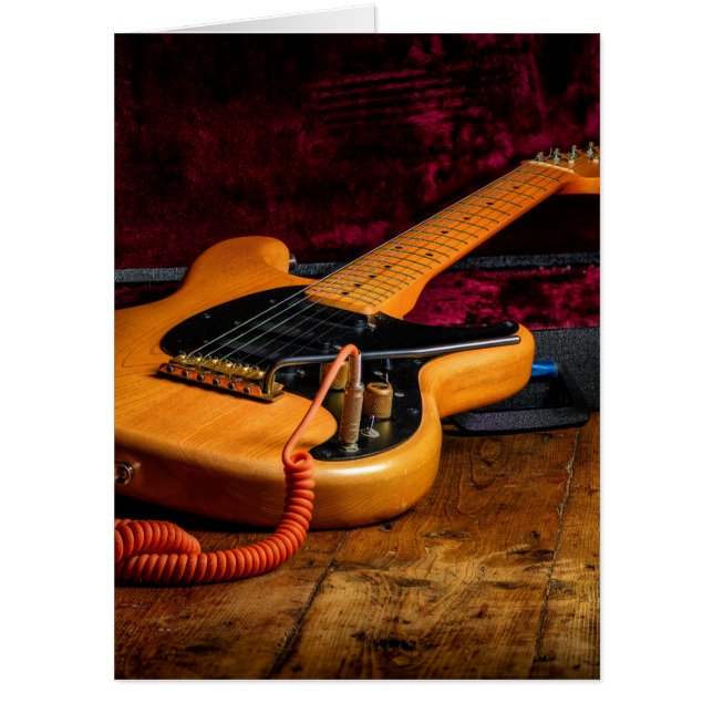 GUITAR BIRTHDAY GIGANTIC HUGE GREETING CARD (Front)