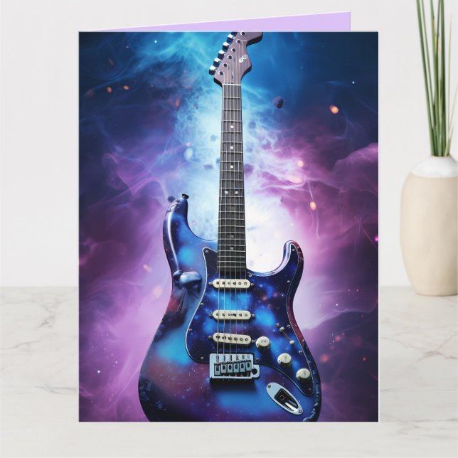 GUITAR BIRTHDAY Greeting Card (Front)